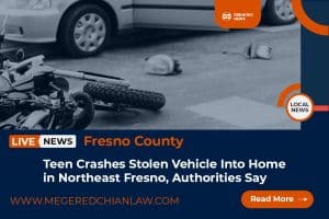 Teen Crashes Stolen Vehicle