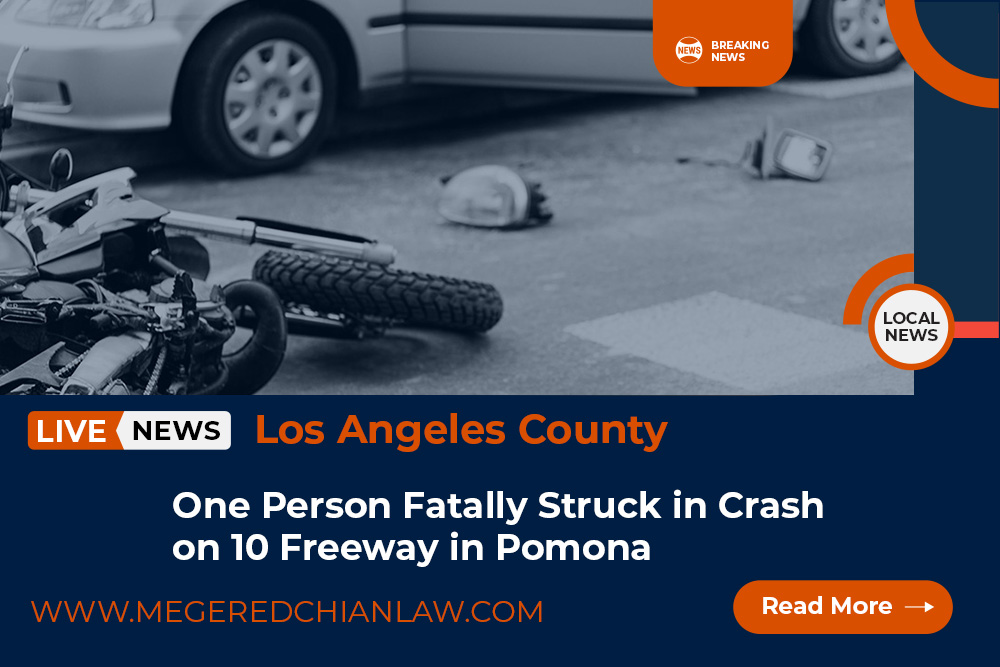 Crash on 10 Freeway in Pomona