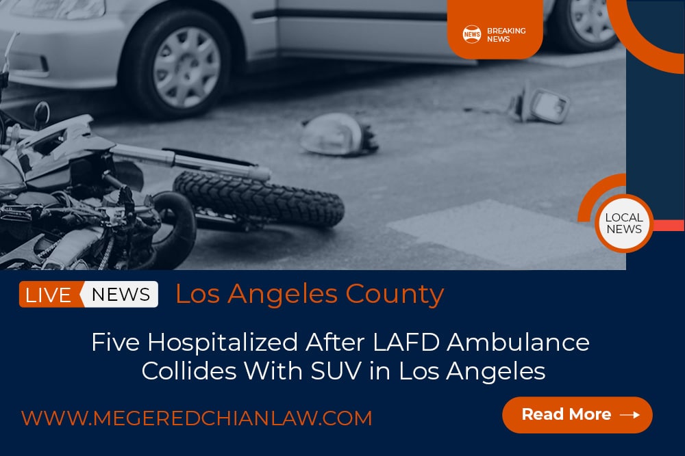 LAFD Ambulance Collides With SUV